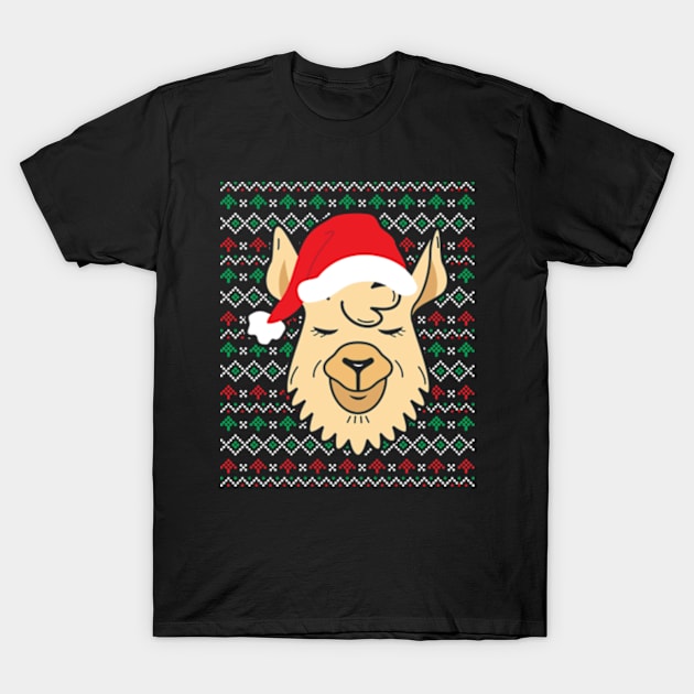 Llama Ugly Christmas Sweaters Shirt T-Shirt by JaiStore